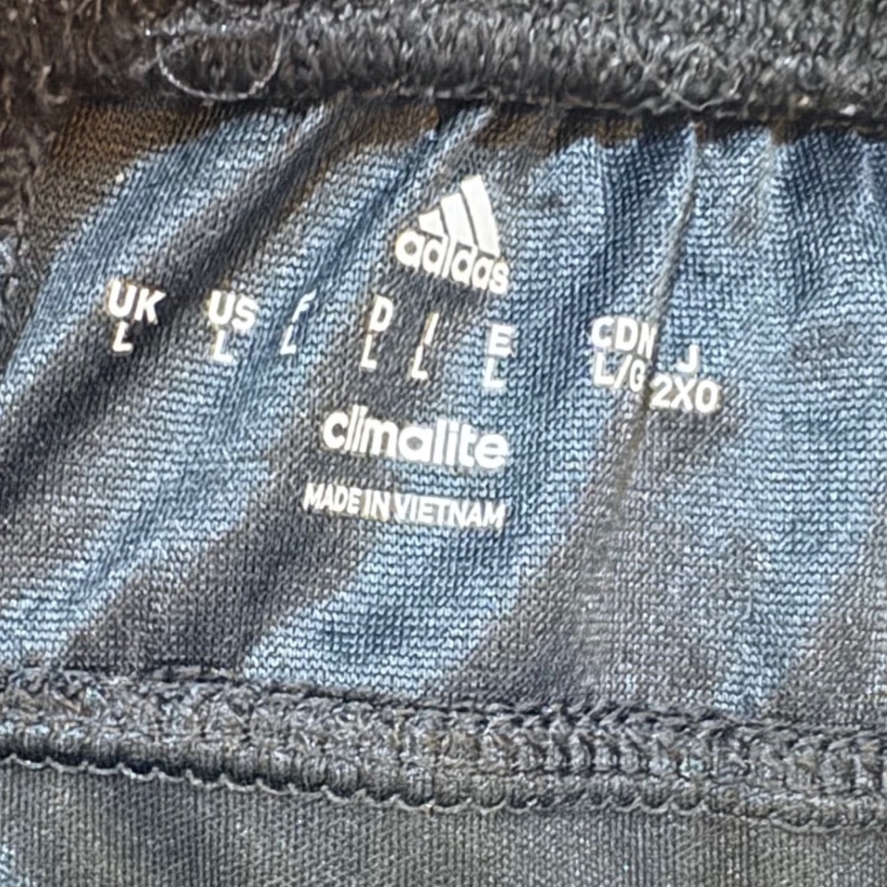 Adidas Climalite Mens Black Silver 3-Stripe Athletic‎ Basketball Shorts Large - Picture 5 of 9